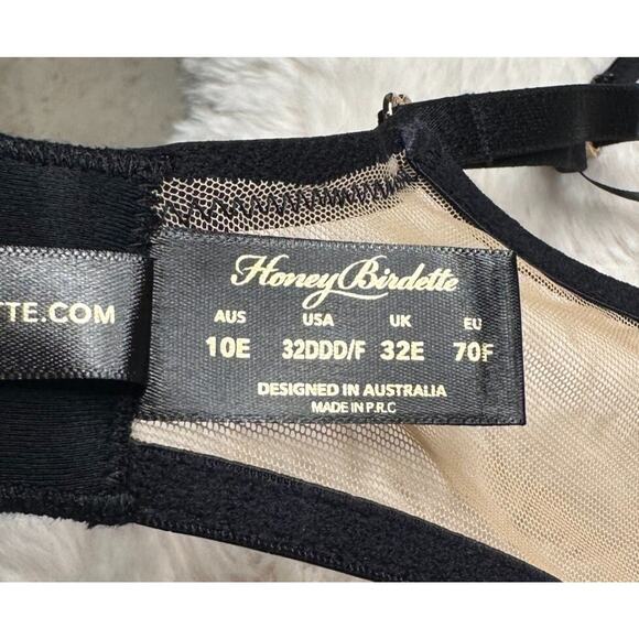 Honey Birdette CHHAYA🐍🖤 Gold and Black Snake Bra 32DDD - Picture 5 of 5